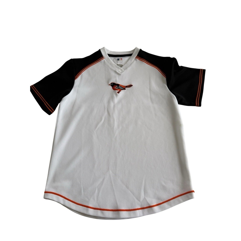 MLB Baltimore Orioles White Men's Shirt Button Up Sz Medium